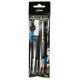 SET 2 COLOR BLACK & WITHE 4ARTIST MARKER 4 MM OIL-BASED PAINT MARKER